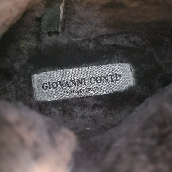 Giovanni Conti Mens Size EU 45 US 12 Black Suede Sherpa Lined Winter Ankle Boots - Picture 12 of 13